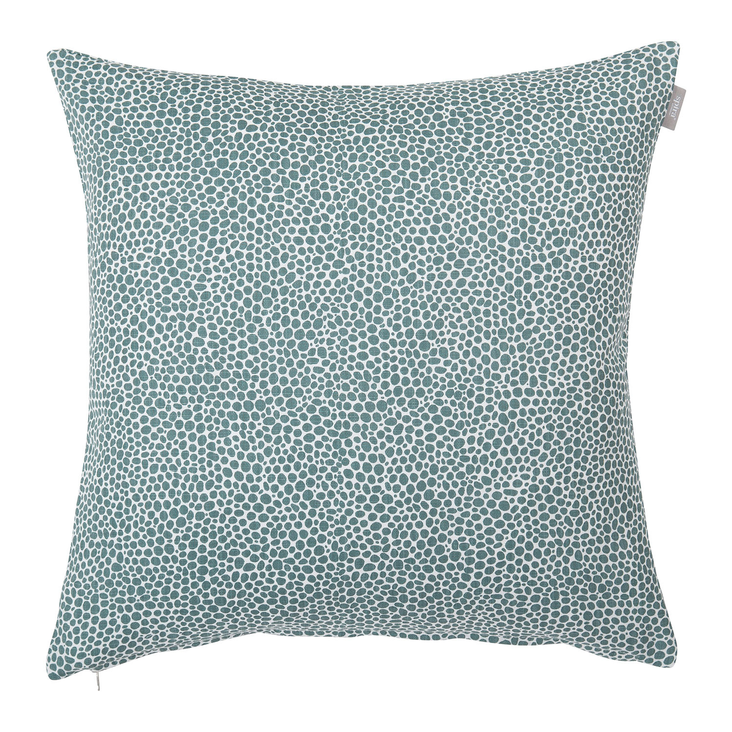 Spira of Sweden Smoke Blue Cotton Dotte Pos Cushion Cover