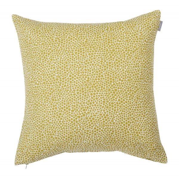 Spira of Sweden Mustard Cotton Dotte Pos Pillowcase