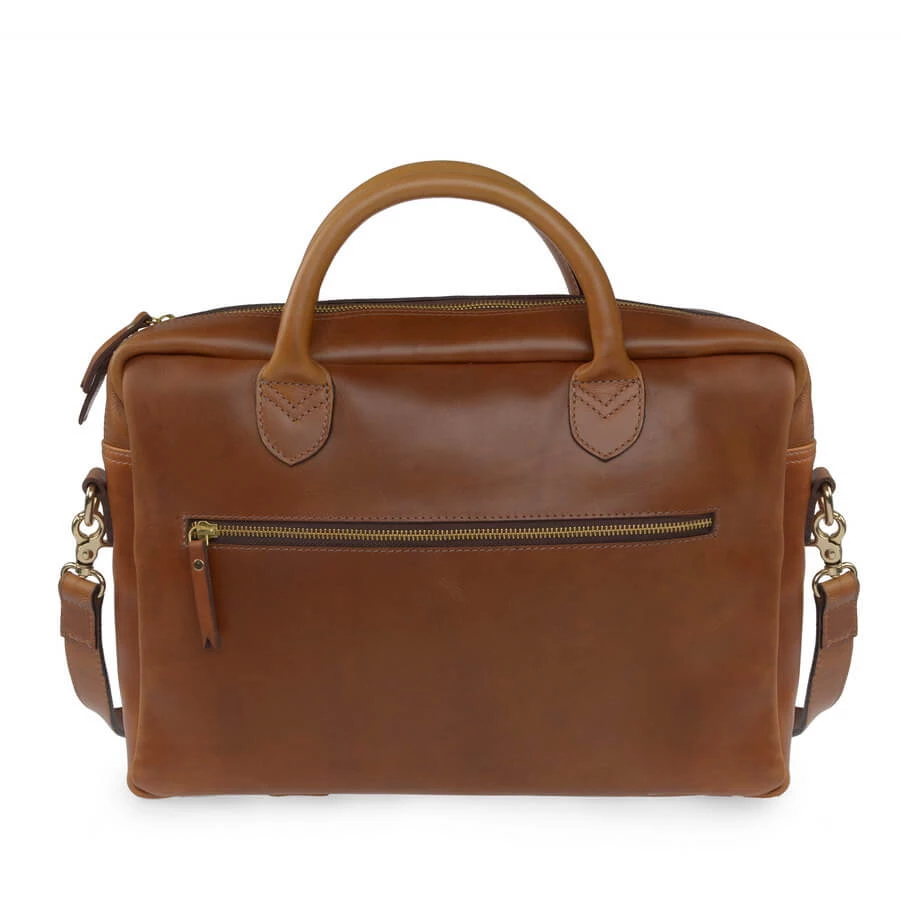 Vida Vida Leather Laptop Bag