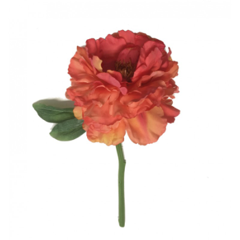 sia-home-orange-polyester-artificial-peony-flower-set-of-2