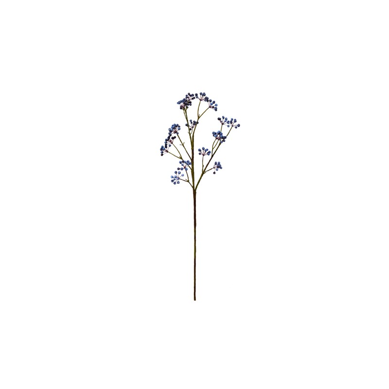 HK Living Realistic Artificial blue Berry Branch