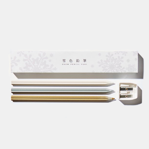 Yuki Snow Coloured Pencils Set with Sharpener