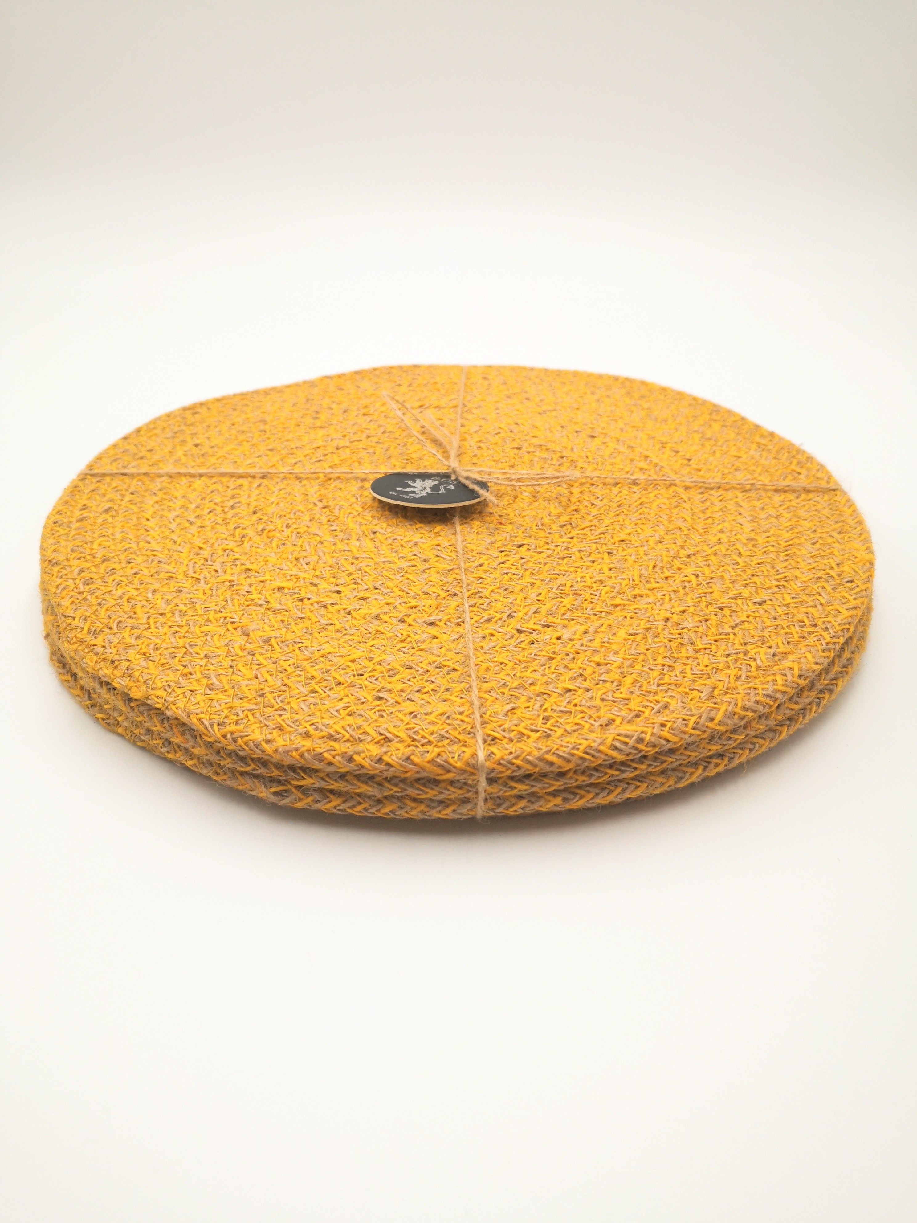 Trouva: Set of 4 Mustard Jute Placemats