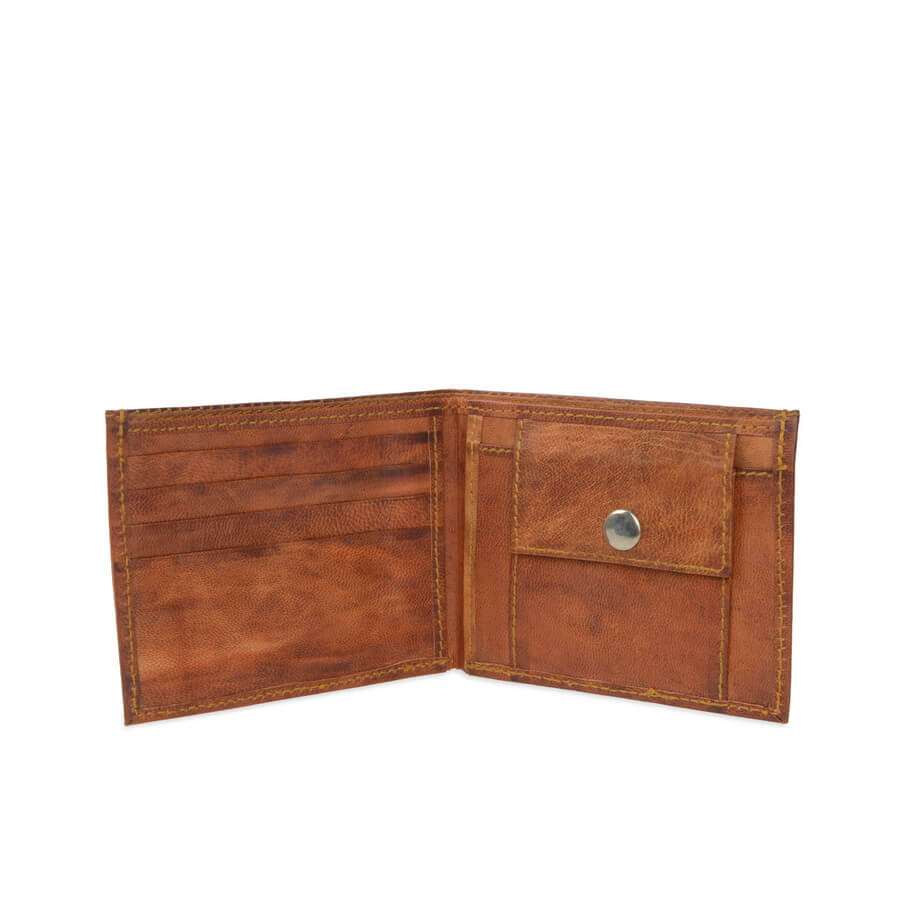 Vida Vida Leather Wallet with Coin Section