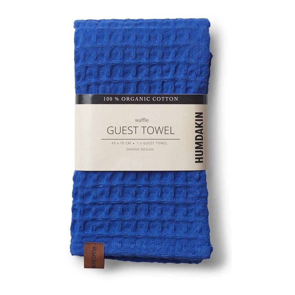 Humdakin 45 x 70cm Blue Organic Cotton Guest Towel