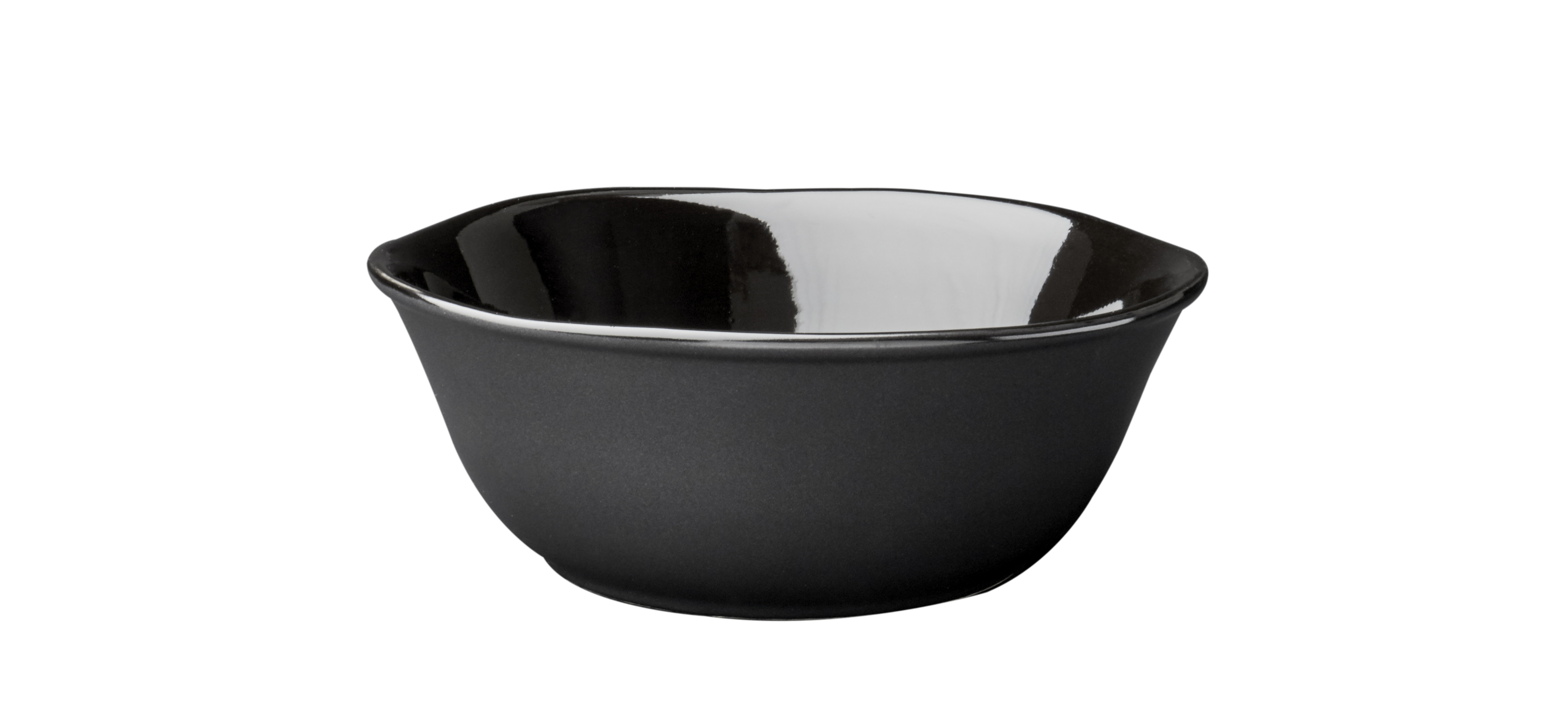 Large Matte Black Standstone Bowl