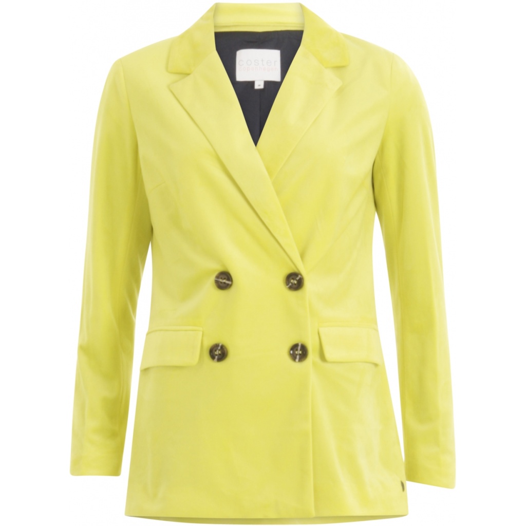 Coster Copenhagen Suit Jacket with Button Closure - Neon Yellow 