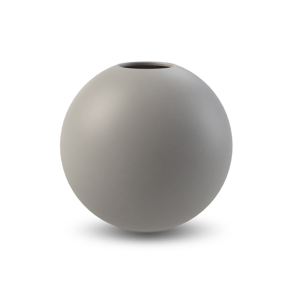 Cooee Design 20cm Grey Ceramic Ball Vase