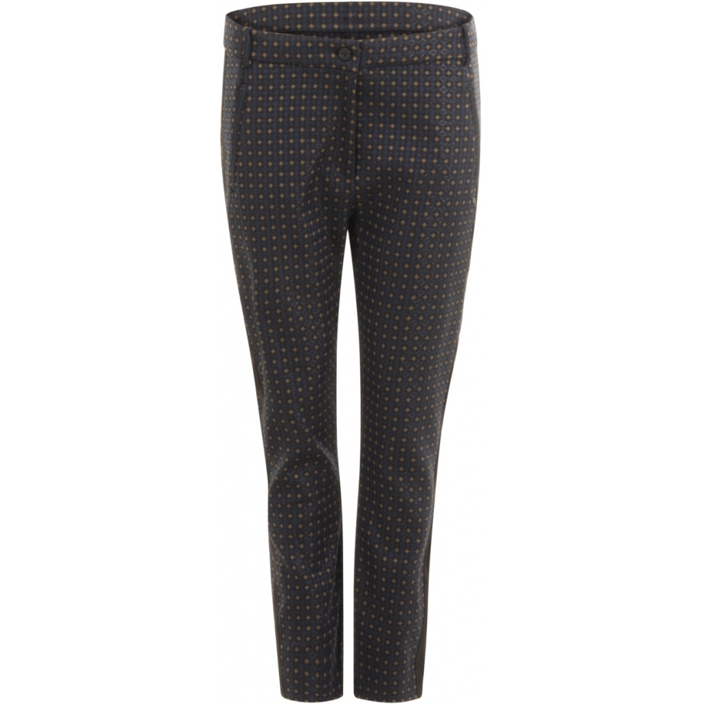 Coster Copenhagen Pants in Jacquard - Navy/Black 