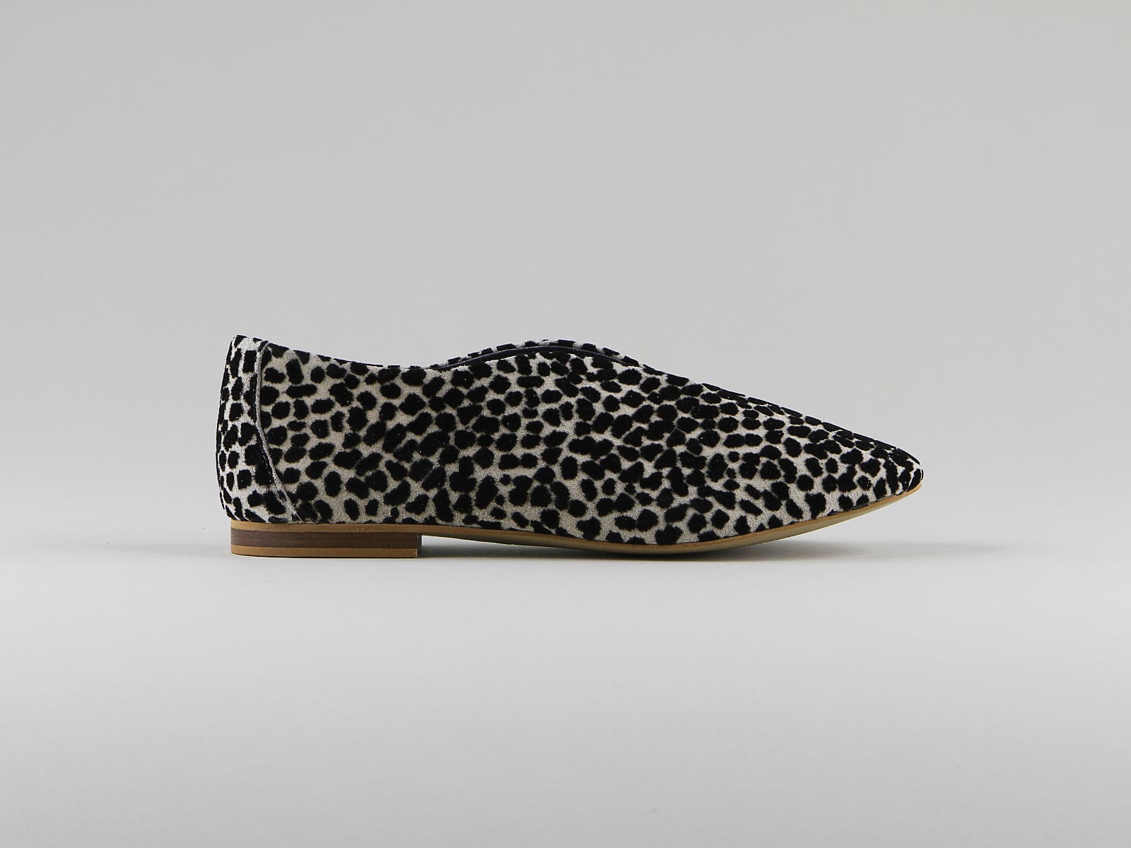 SMS Brunilde Ballerinas in leopard velvet