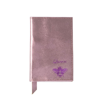 vida-vida-metallic-pink-leather-queen-bee-passport-cover