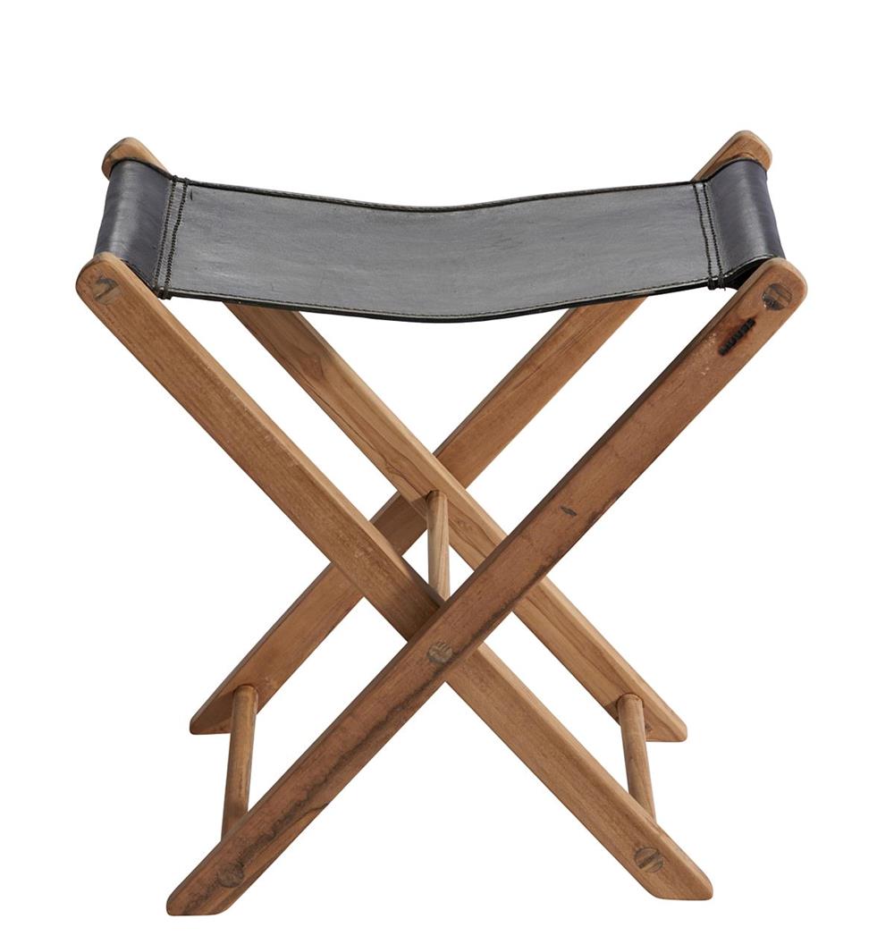 Muubs New Teak Leather Memphis The Stool