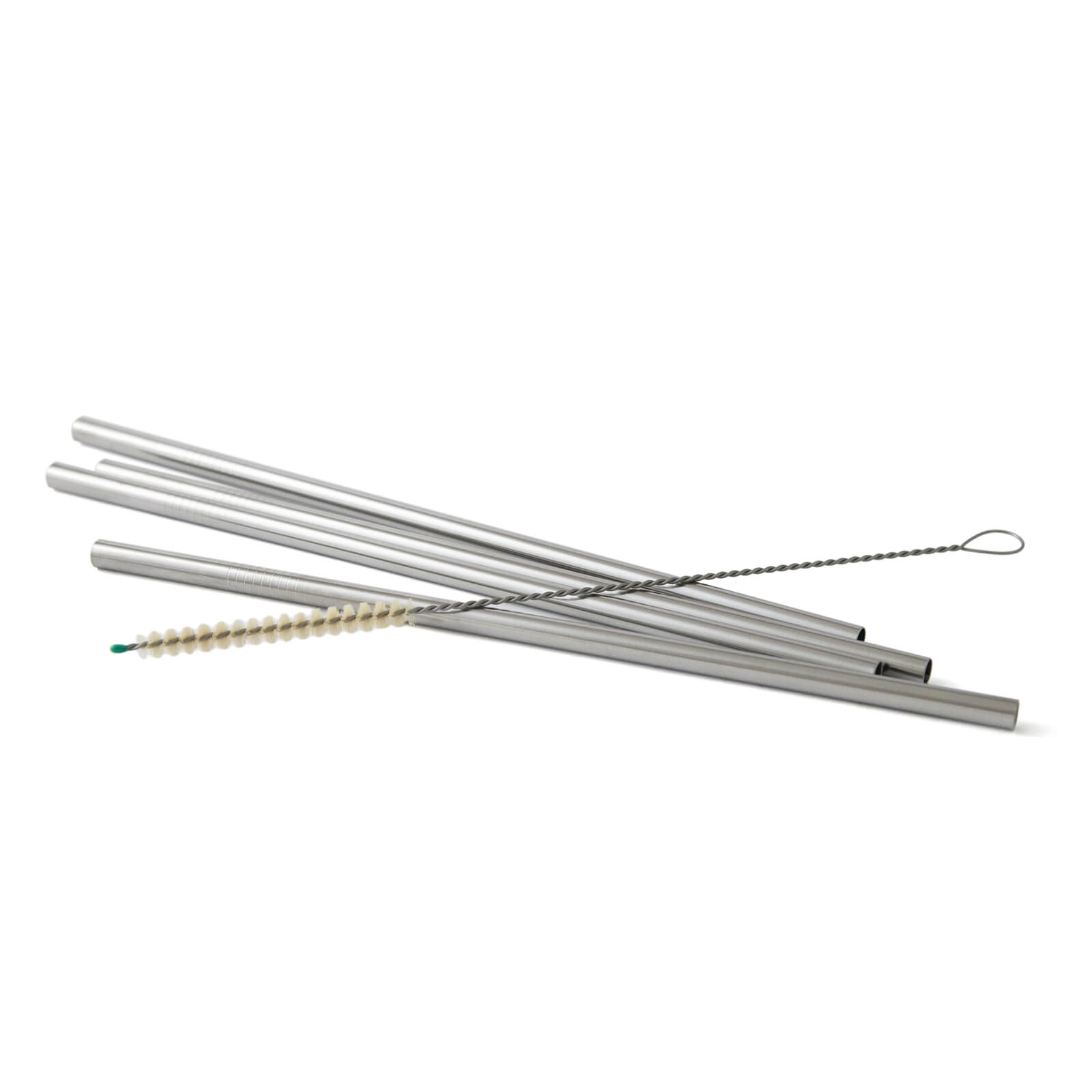 ECO Brotbox Set of 4 Extra Long Stainless Steel ECO Straws