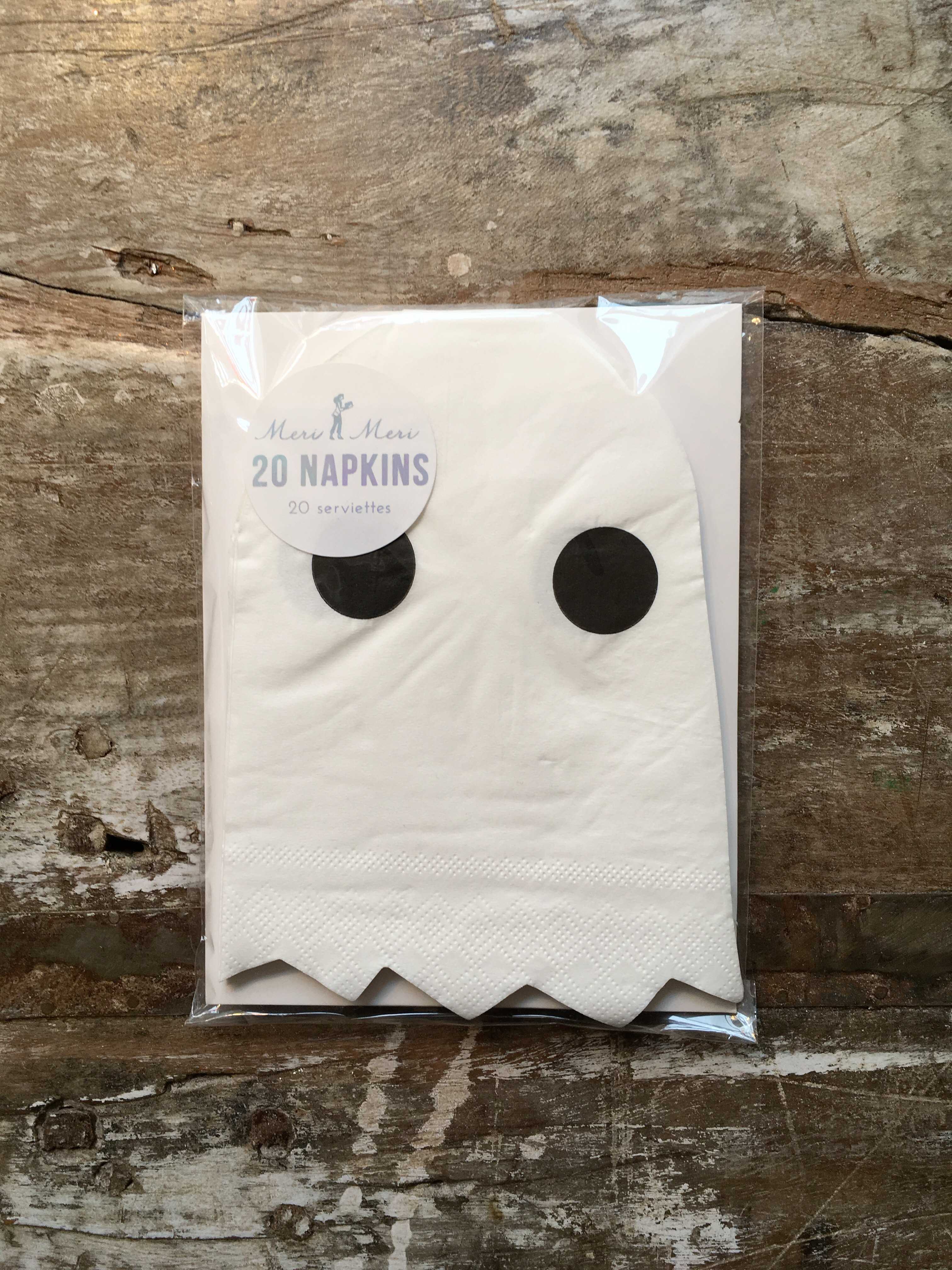 Meri Meri Pack Of 20 Ghost Napkins