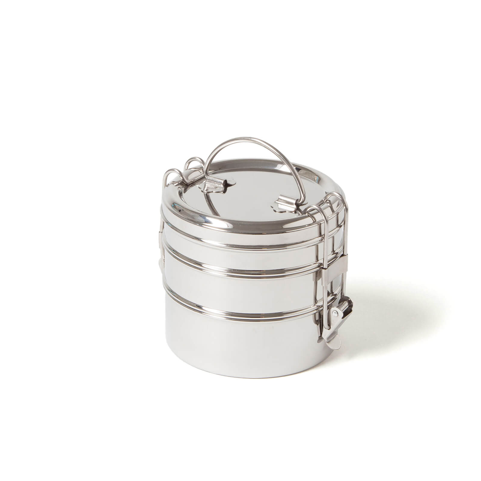 ECO Brotbox 13 x 12cm Stainless Steel Three Layer Swing Tiffin Box