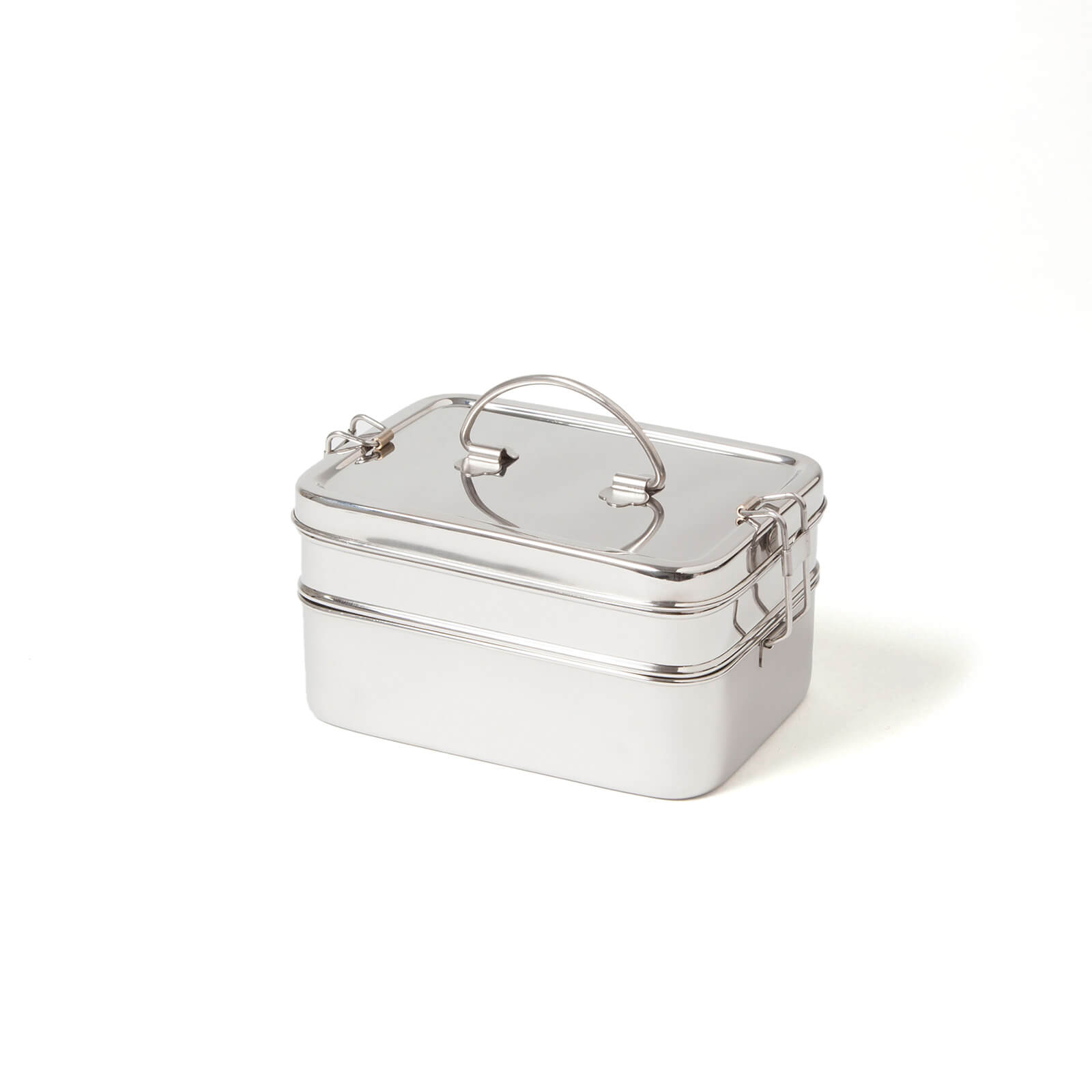 ECO Brotbox Extra Large Stainless Steel Double Layer Lunchbox with Handle