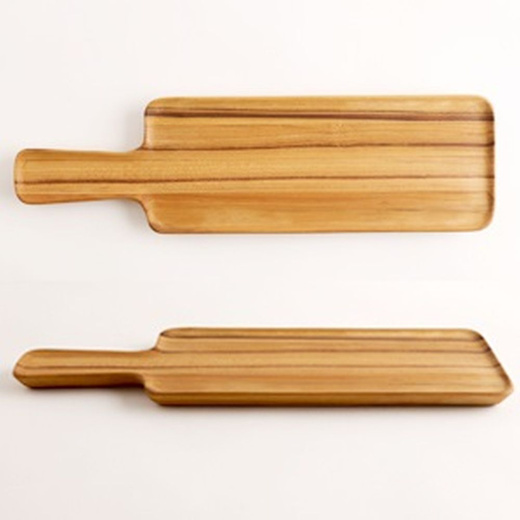 Chabatree Small Teakwood Limpid Serving Tray