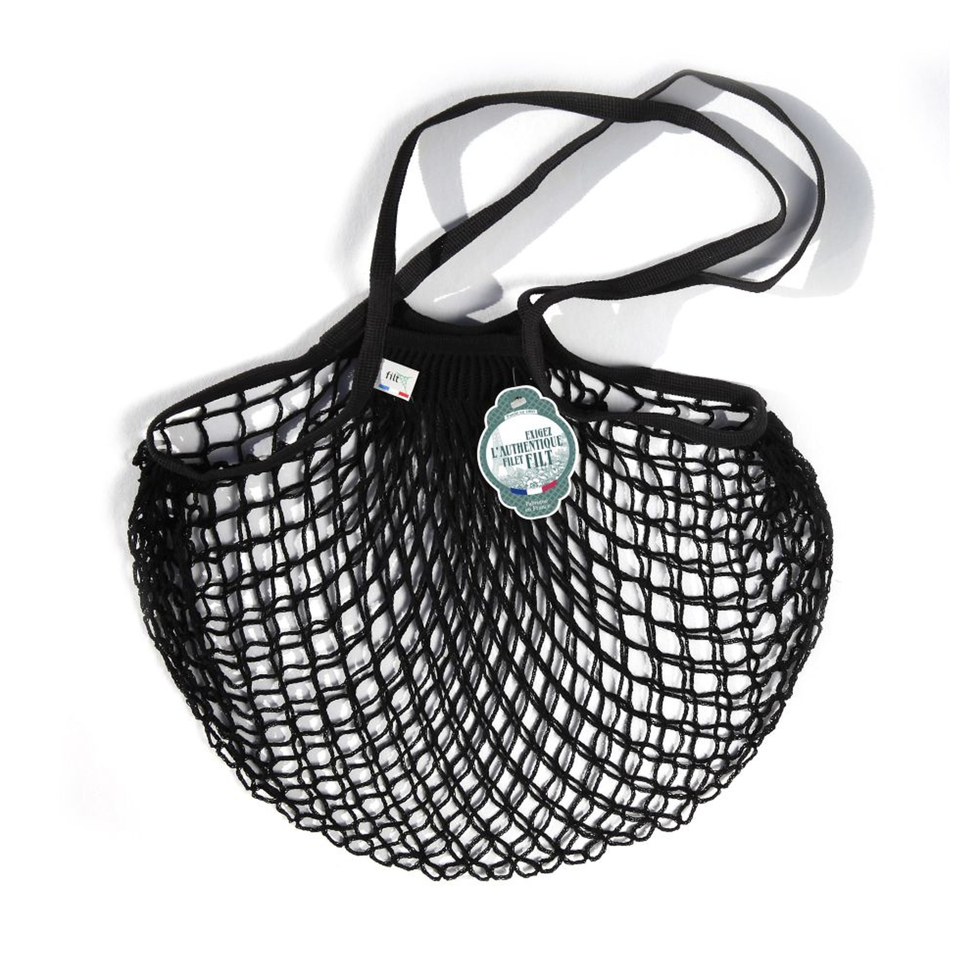 Filt Medium Black Cotton Net Bag