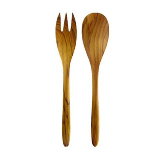 Chabatree Set of 2 Teakwood Forest Salad Server