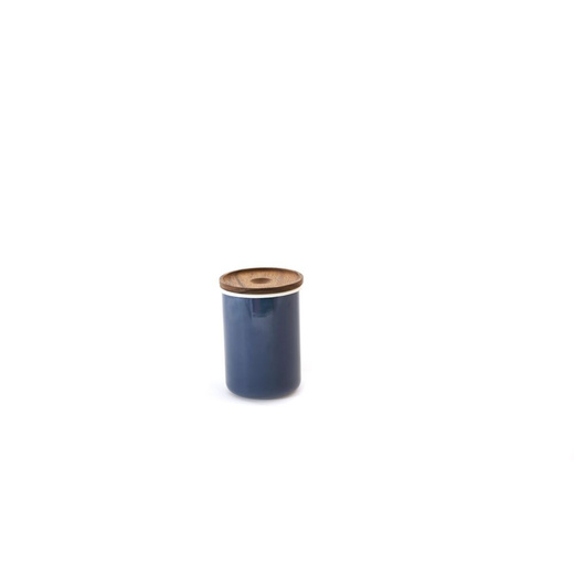 Chabatree 700ml Blue Enamel Cylinder Storage