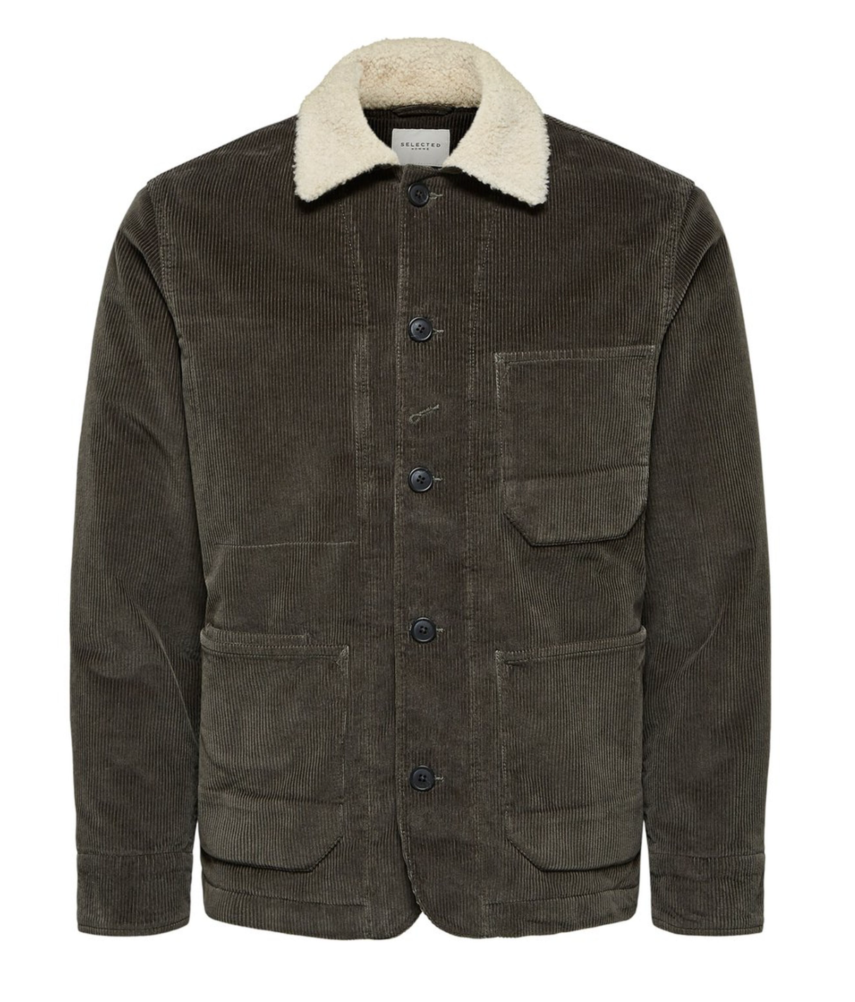 Selected Homme Jackson Corduroy Jacket - Black Ink 