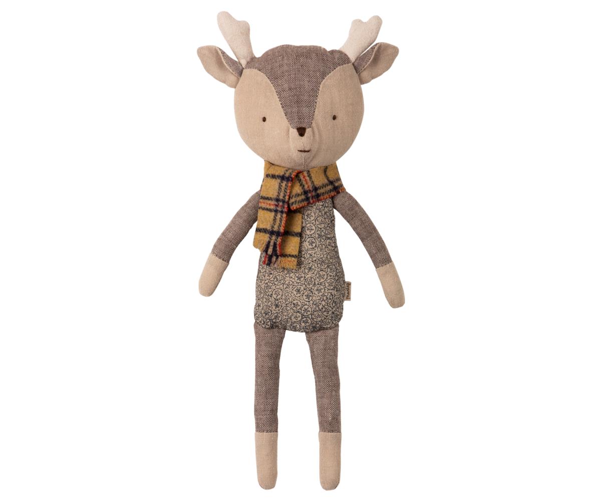 Maileg Linen Winter Friends Reindeer Boy Toy