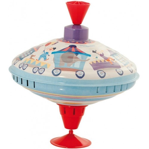 Moulin Roty Large Metal Parade Spinning Top Toys