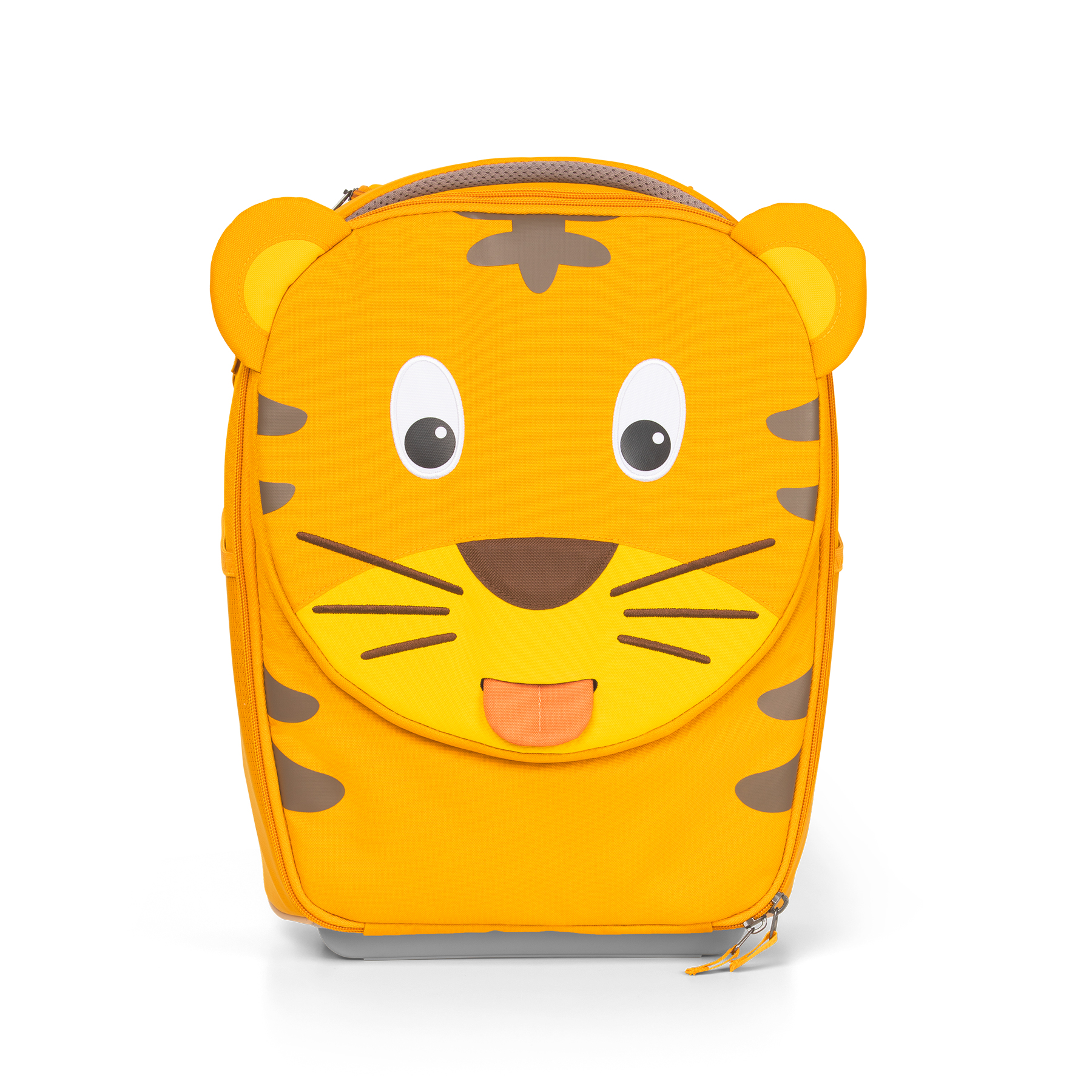 Affenzahn Yellow and Brown PET Timmy Tiger Childrens Suitcase