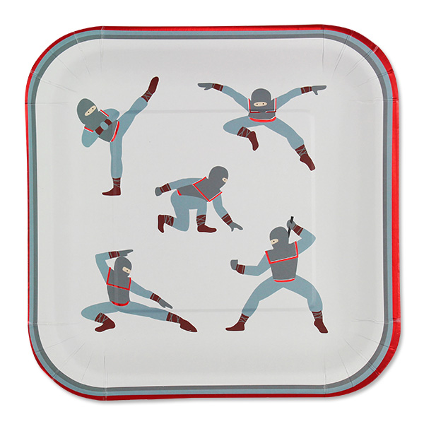 Ava & Yves Set of 8 Paper Ninja Print Plate