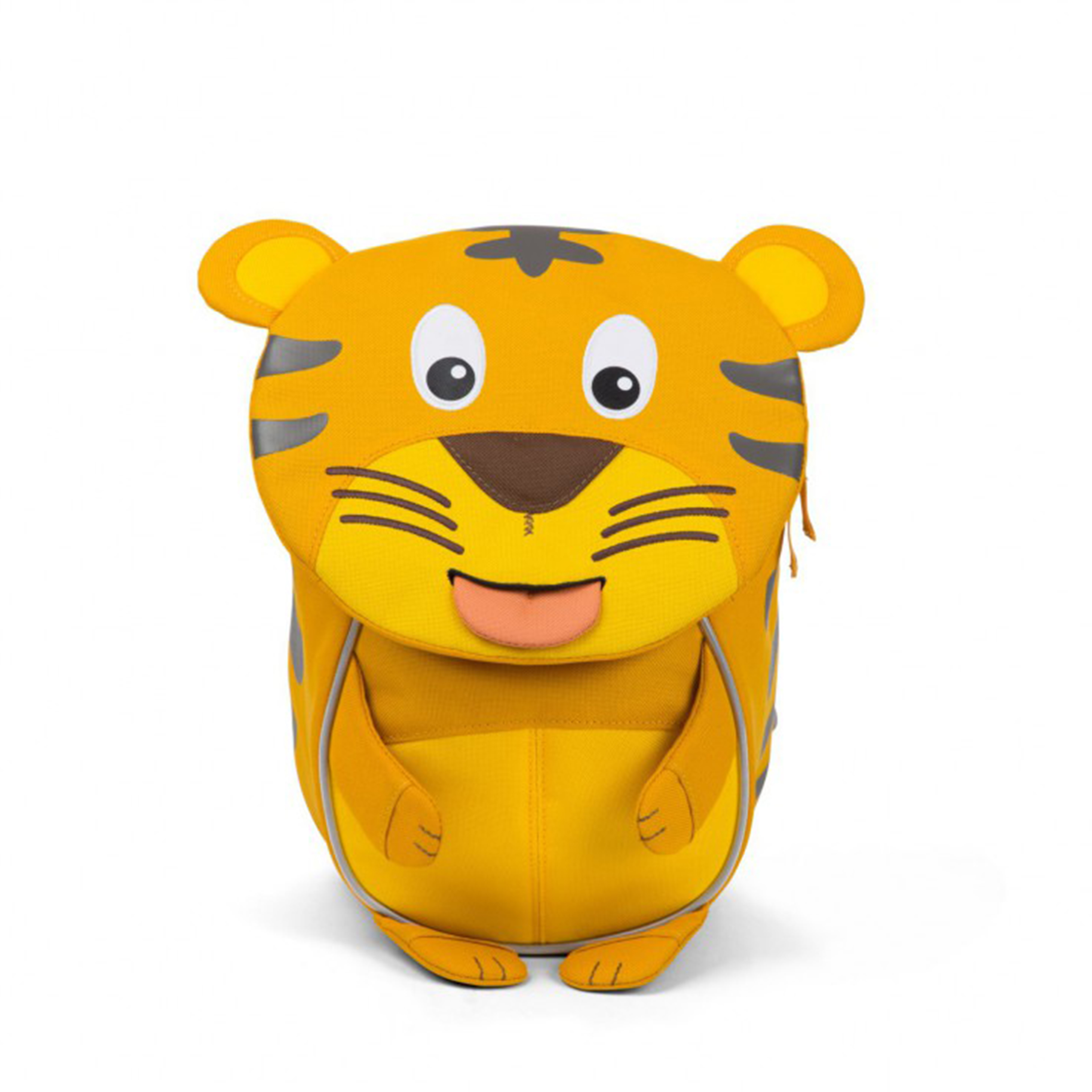 Affenzahn Yellow and Brown PET Little Friends Timmy Tiger Backpack for Kids