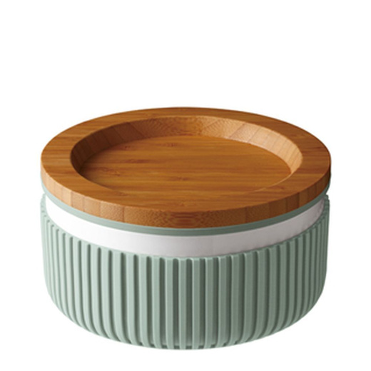 Jia Porcelain and Bamboo Abundance Multifunction Food Box