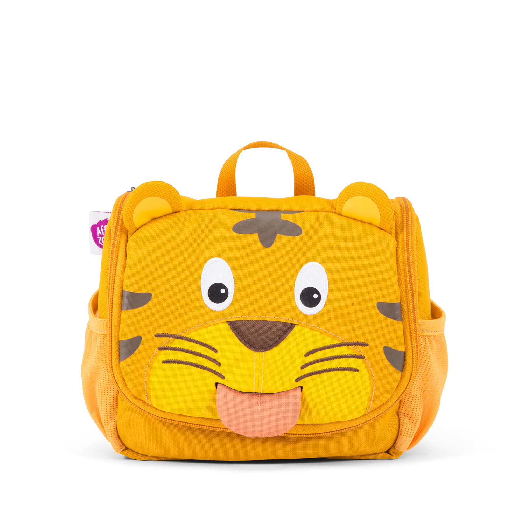 Affenzahn Yellow and Brown PET Timmy Tiger Toiletry Bag for Children