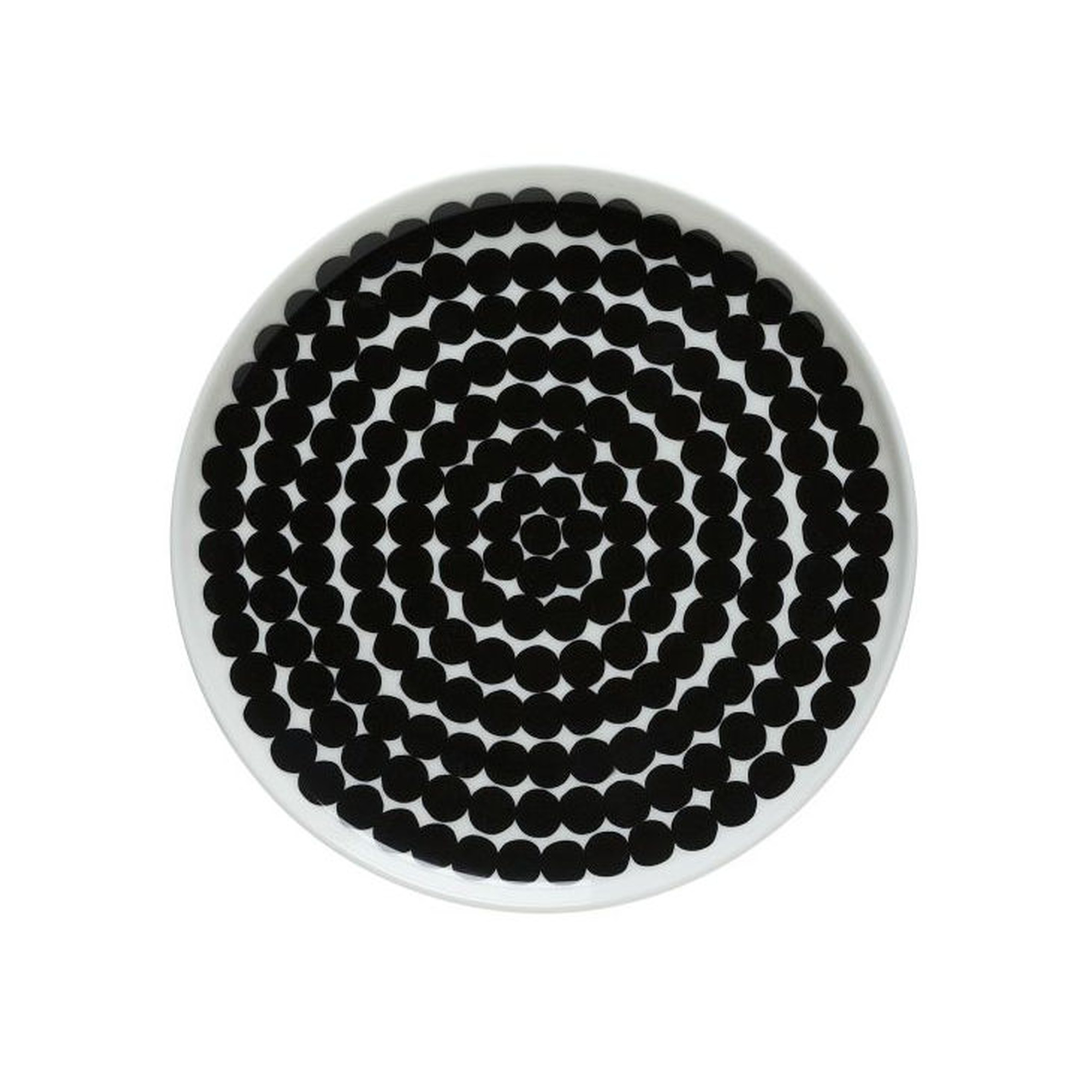 Marimekko Black and White Oiva Points Plate