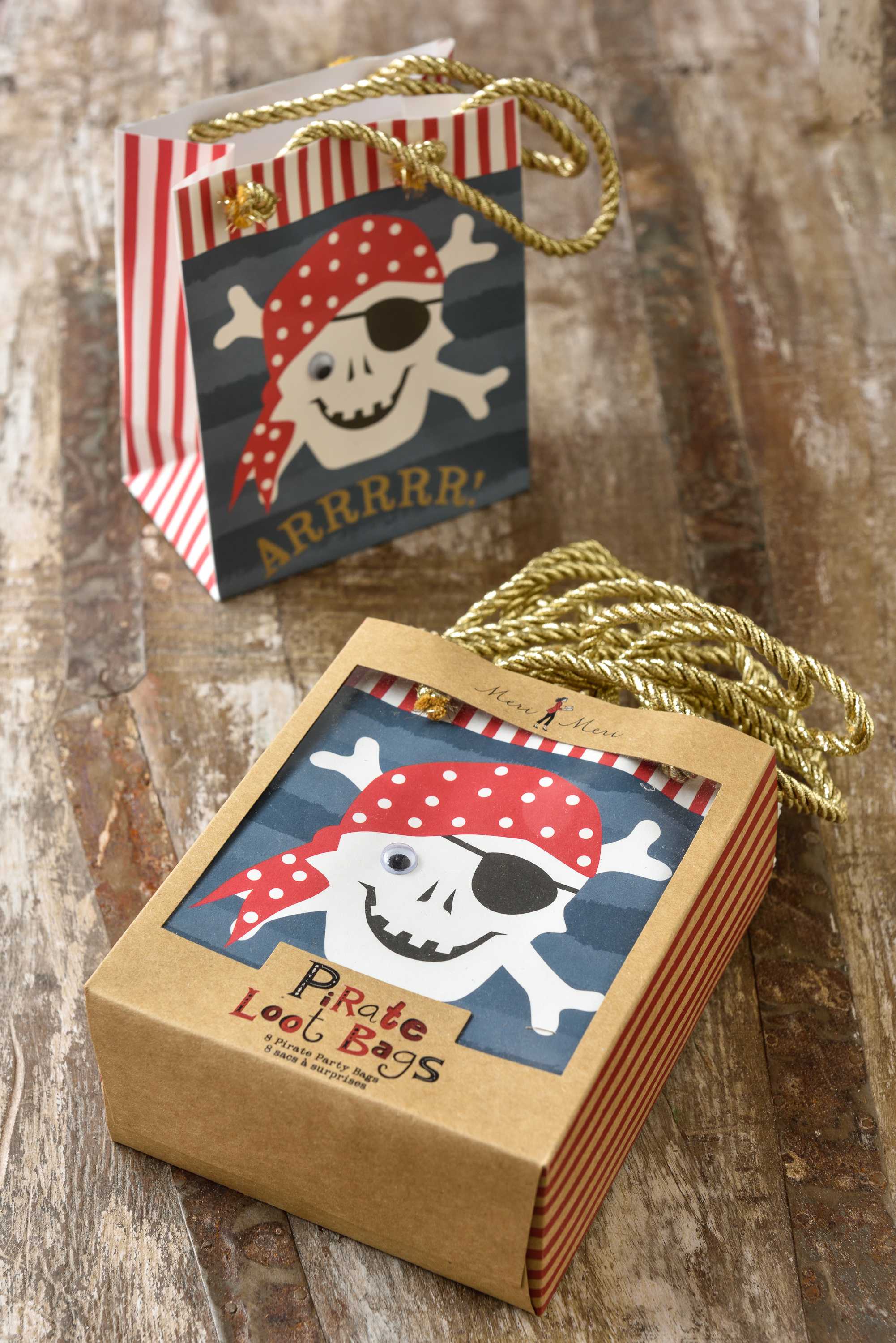 Meri Meri Pack of 8 Pirates Party Bags