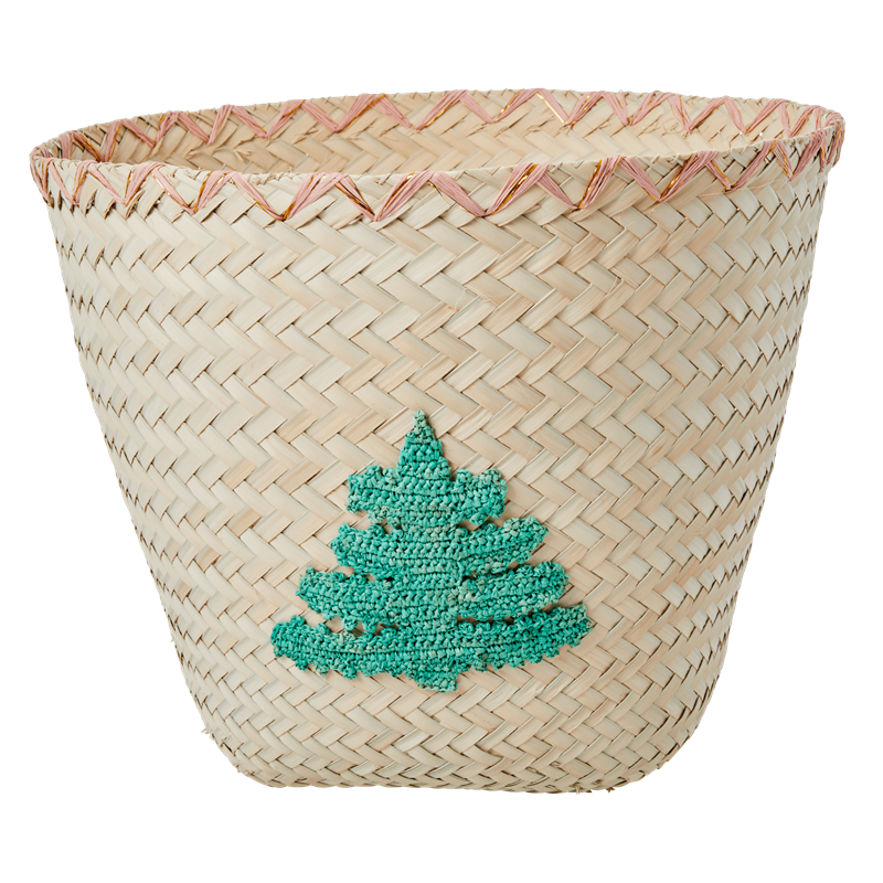 rice Fir Tree Raffia Basket