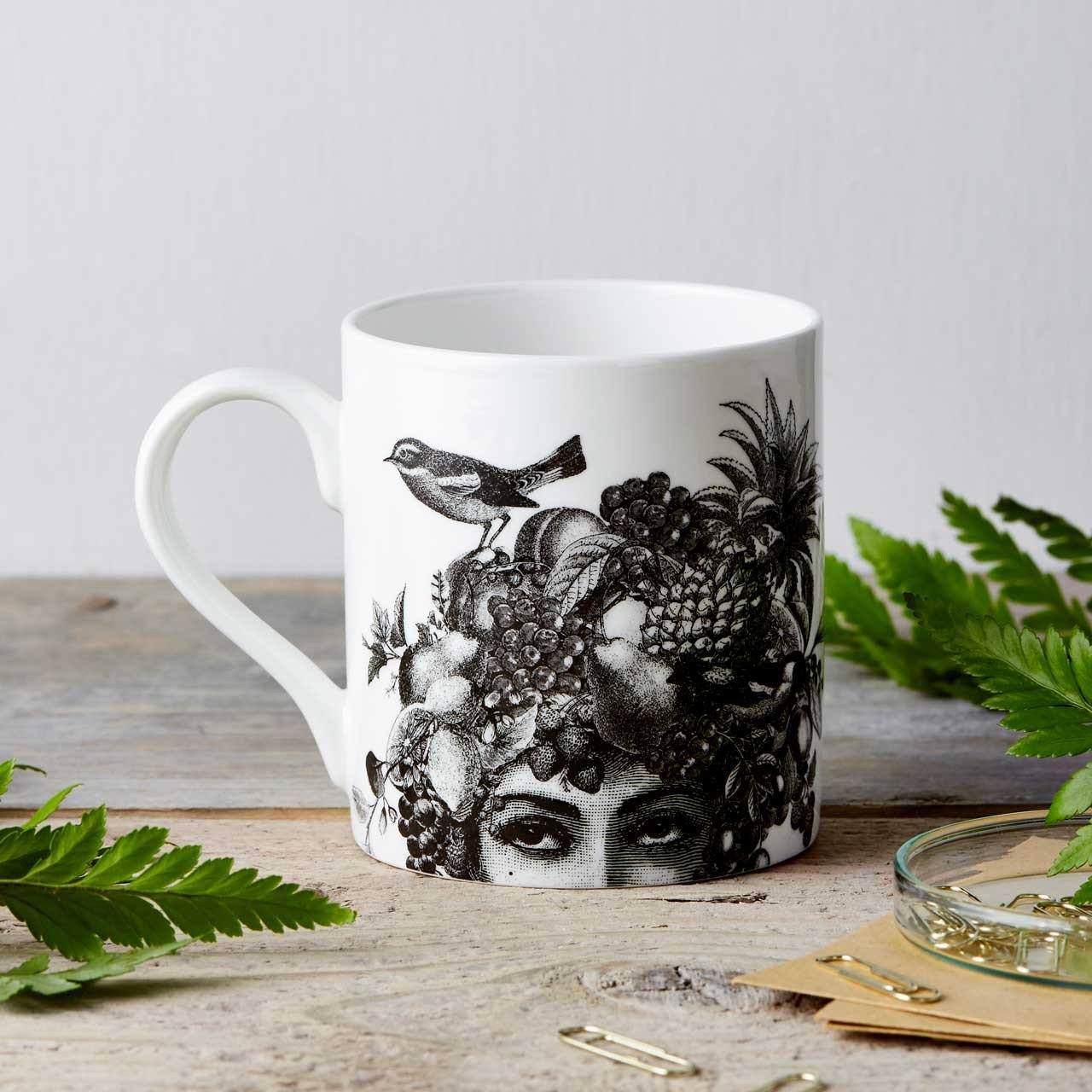 Chase & Wonder Fruit Lady Fine China Mug