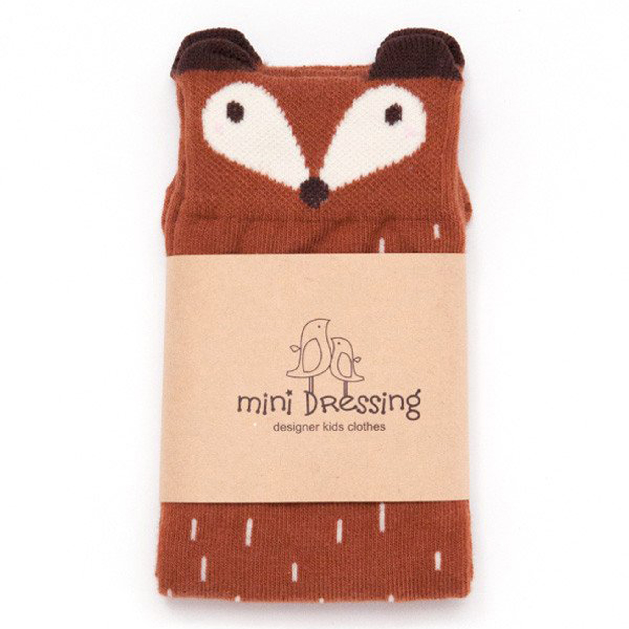 Mini Dressing Medium Brown Washbar Knee Socks