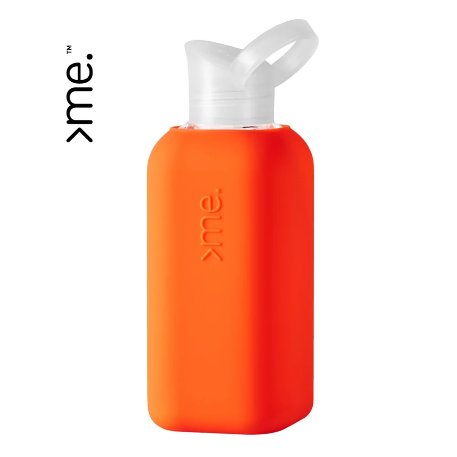 Squireme 500ml Coral Glass Bottle