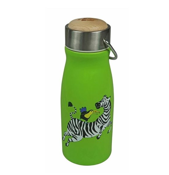 The Zoo 300ml Stainless Steel Zebra Thermal Flask Drinking Bottle