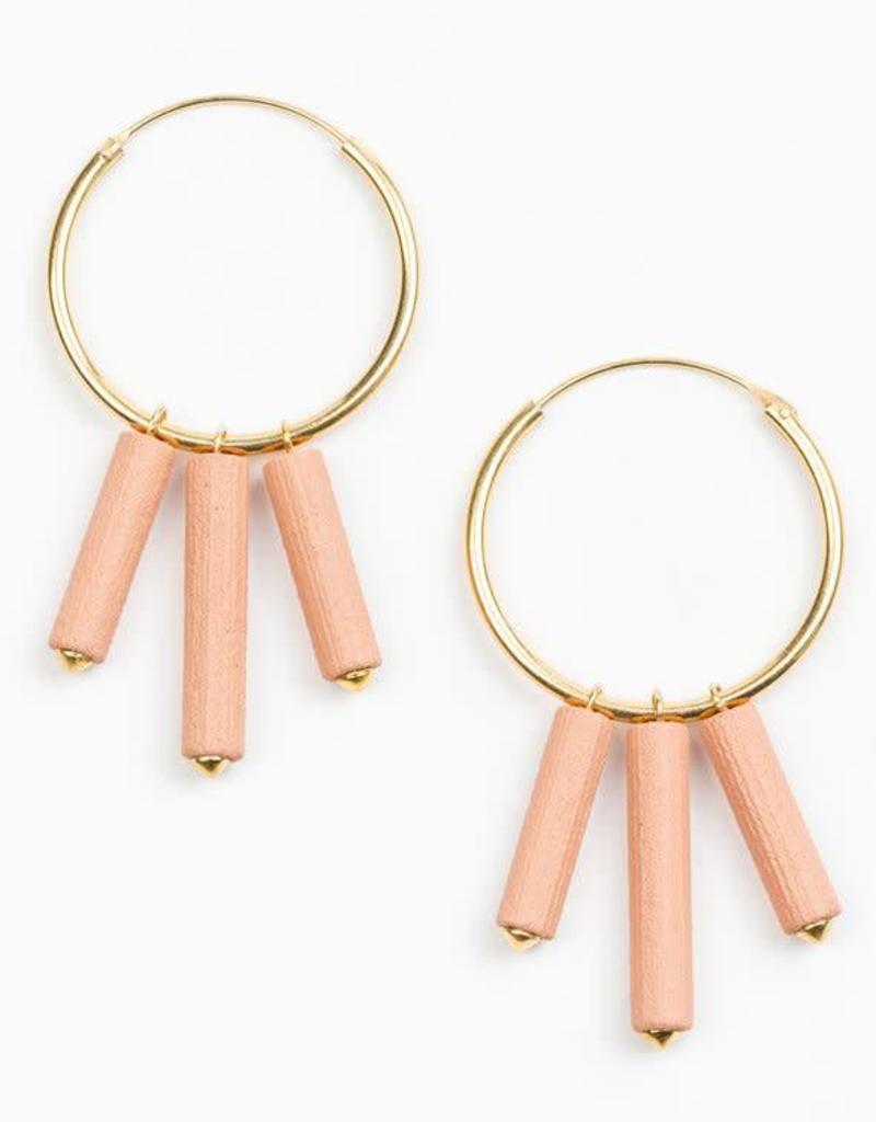 Jacqueline & Compote 3D Printed Gold Plated Earrings