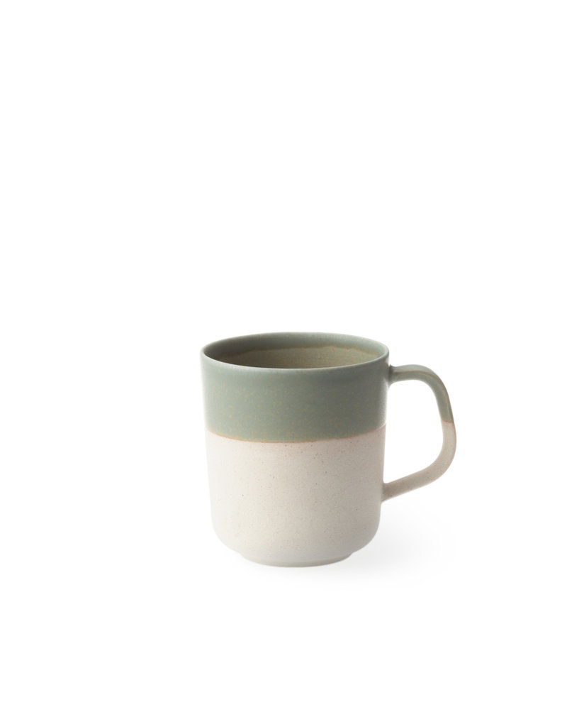 Living Talk Green Hiiro White Clay Glaze Mug