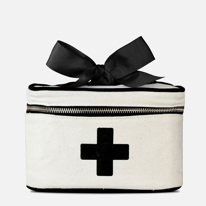 Bag-all Medical Box Case with Cross Natural Cotton