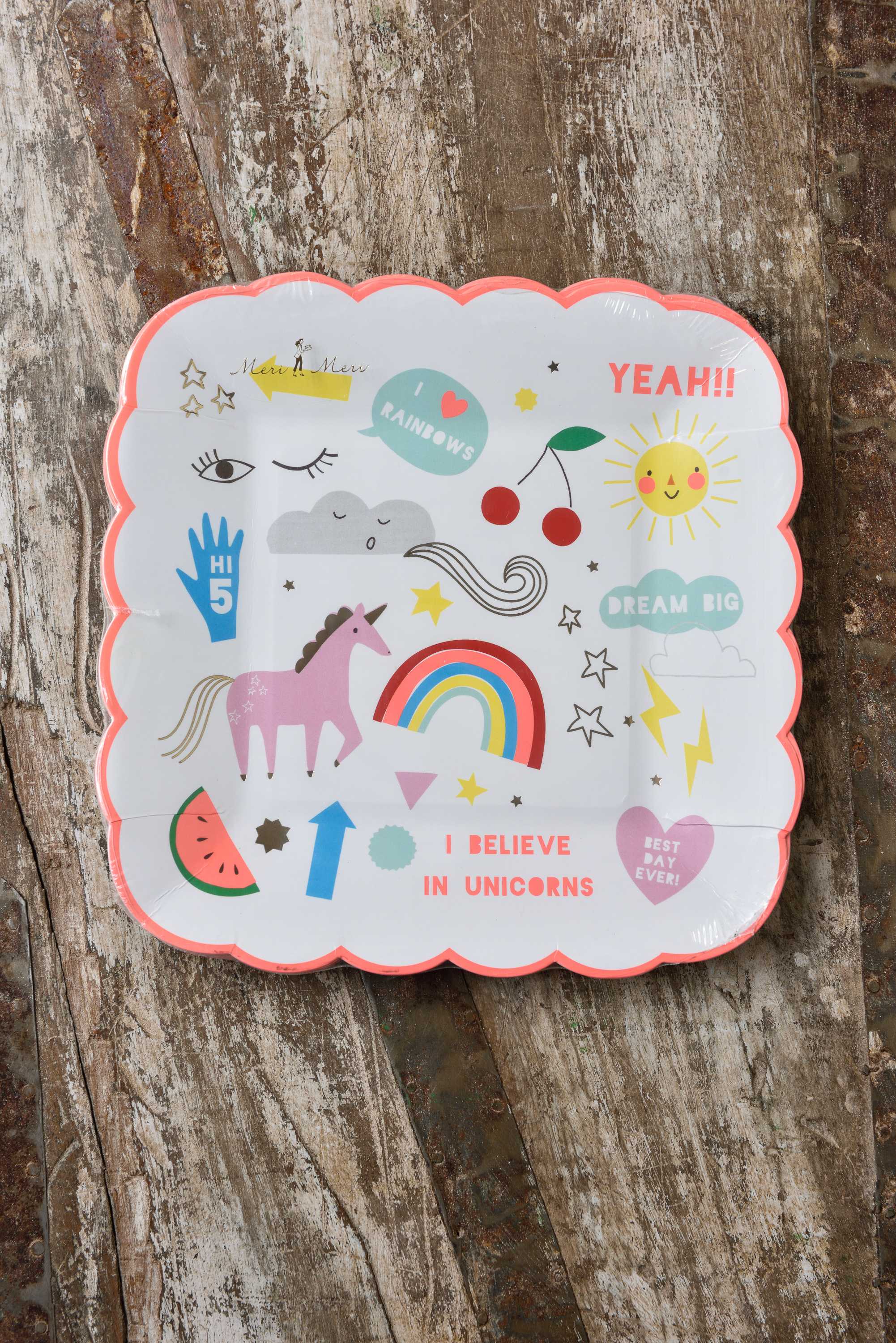 Meri Meri Pack of 8 Unicorn Paper Plate