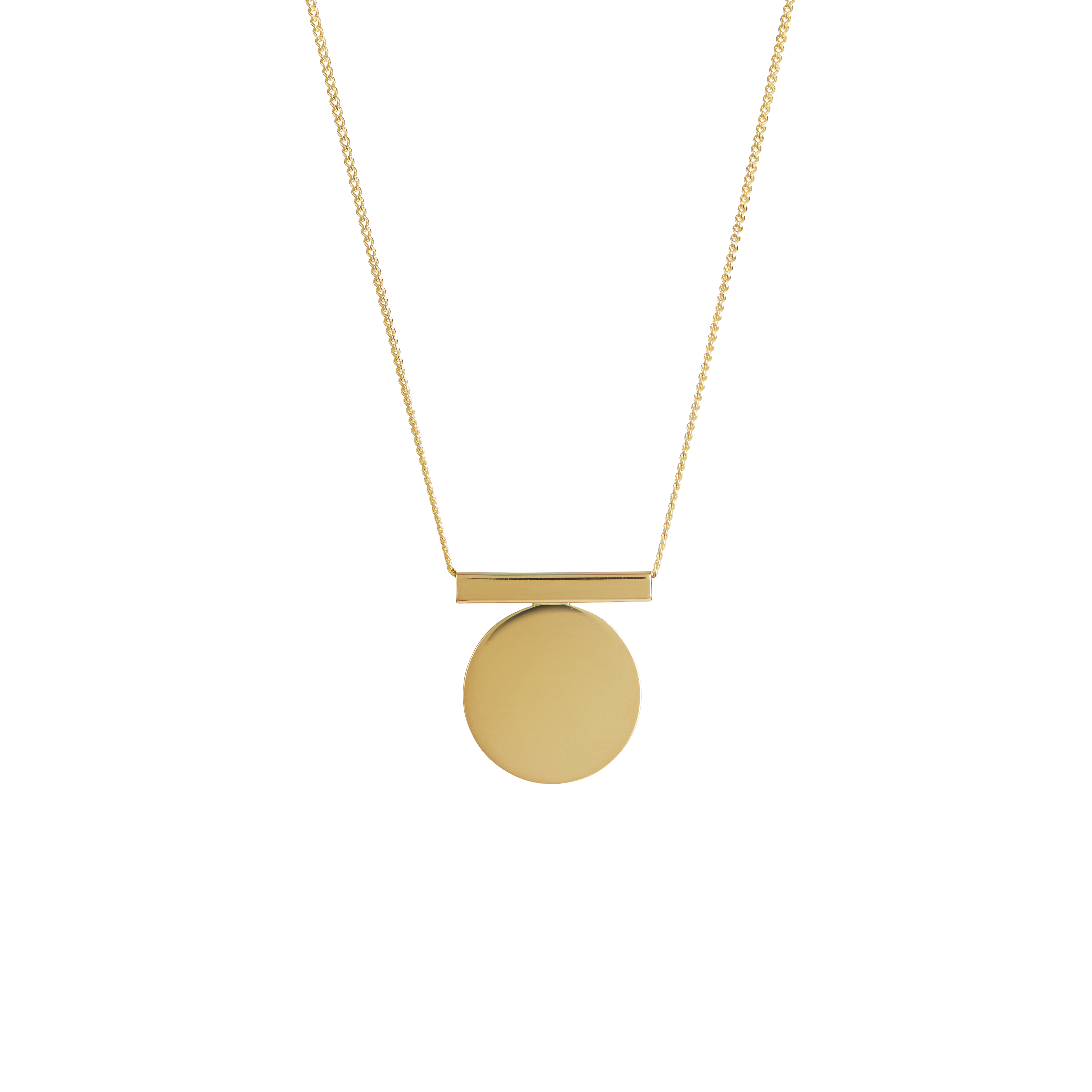 Buff Gold Full Circle Necklace