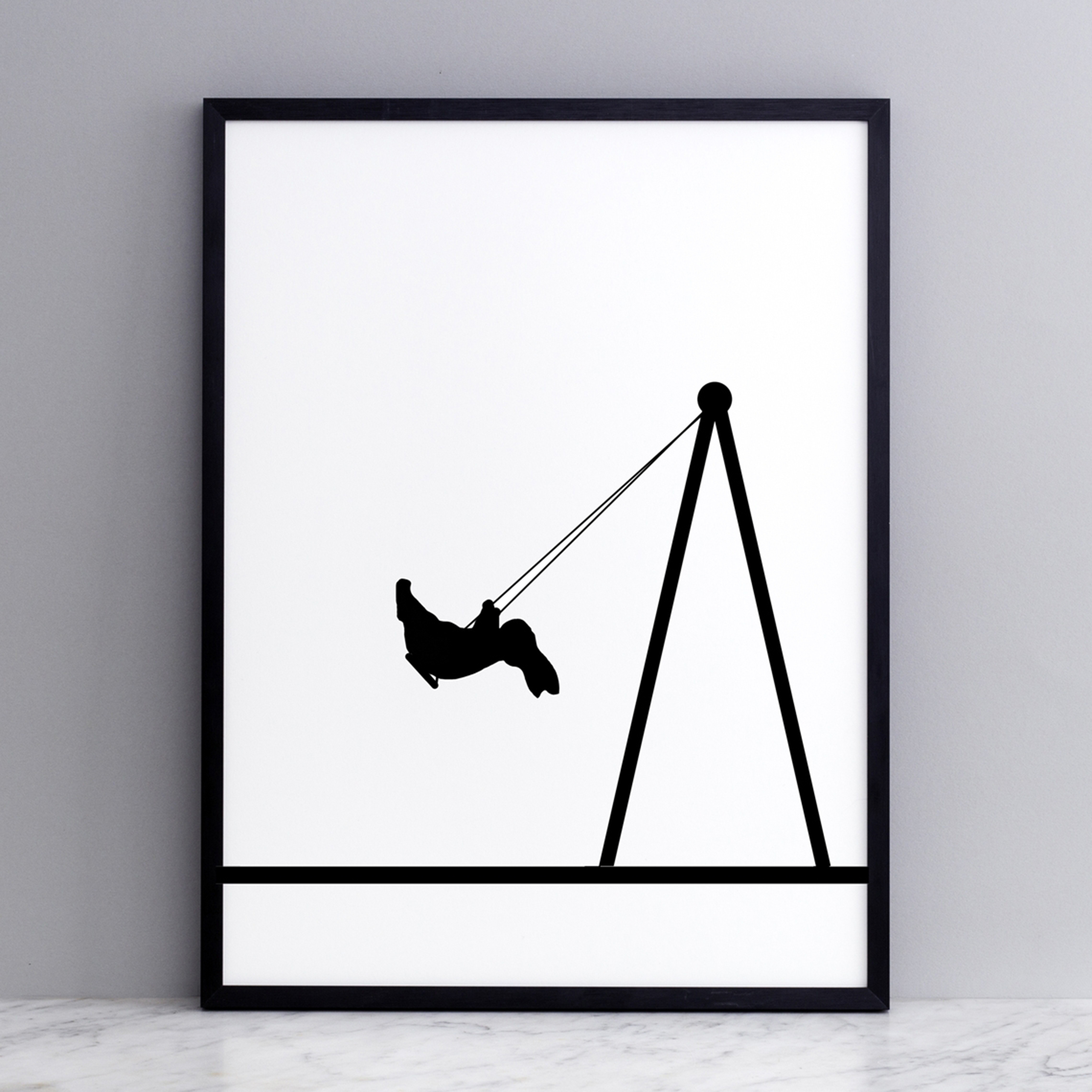 HAM 30 x 40cm Paper Swing Rabbit Picture