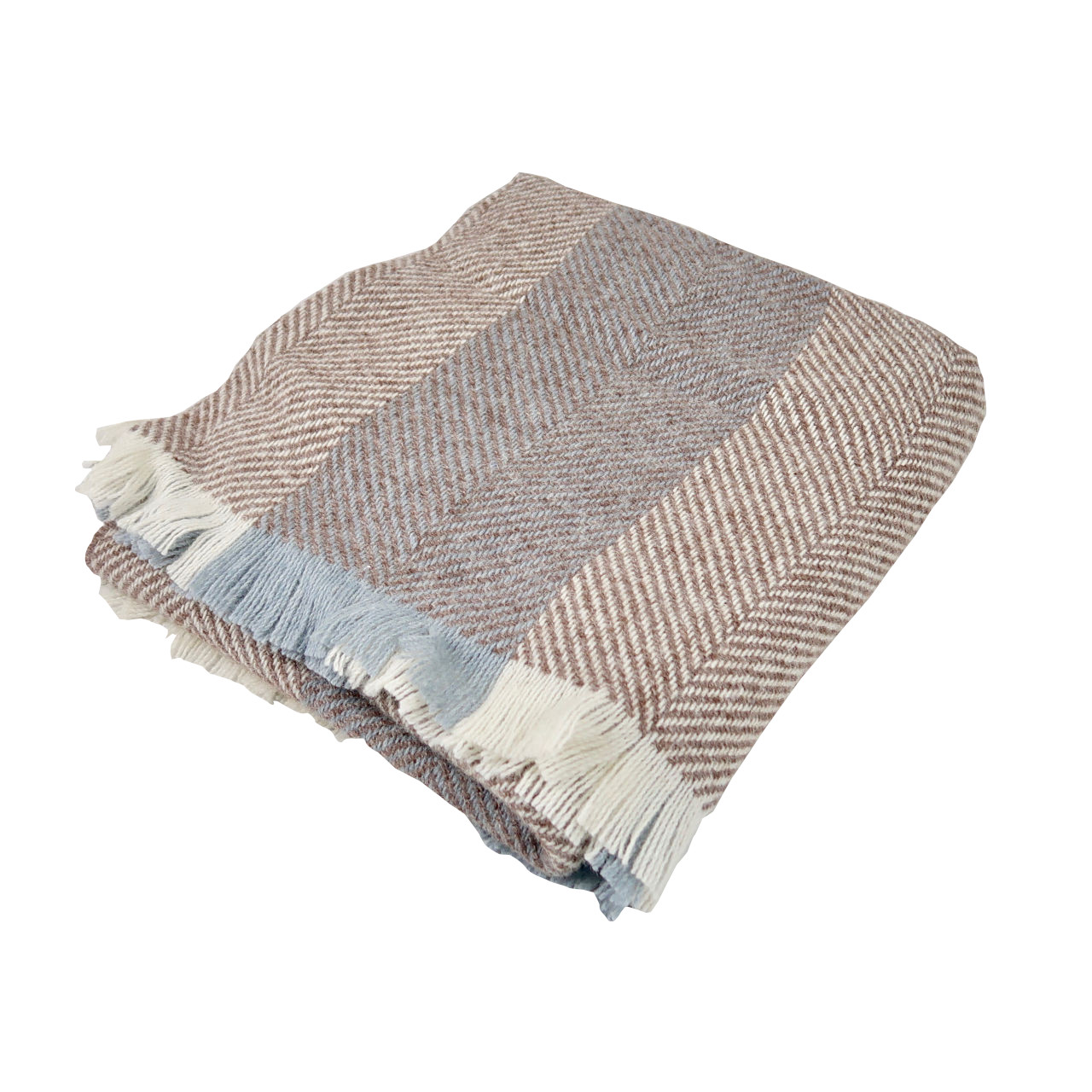 Cushendale Mill Irish Wool Corran Throw Chestnut