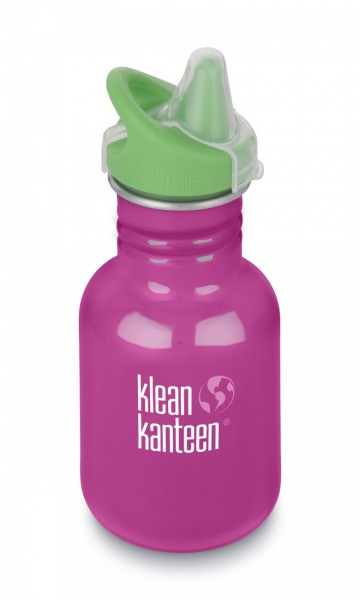 Klean Kanteen 335ml Wild Orchid Stainless Steel Kid Classic Single Walled Bottle with Sippy Cap