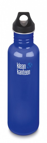 Klean Kanteen 800ml Coastal Waters Classic Single Walled Bottle with Loop Cap