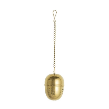 bloomingville-golden-stainless-steel-acorn-tea-infuser-with-chain