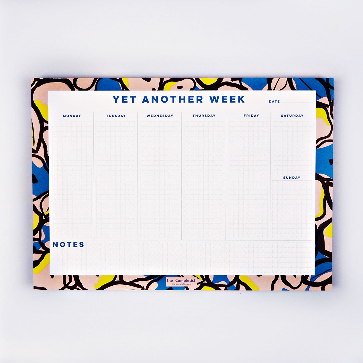 The Completist INKY FLOWERS WEEKLY PLANNER PAD